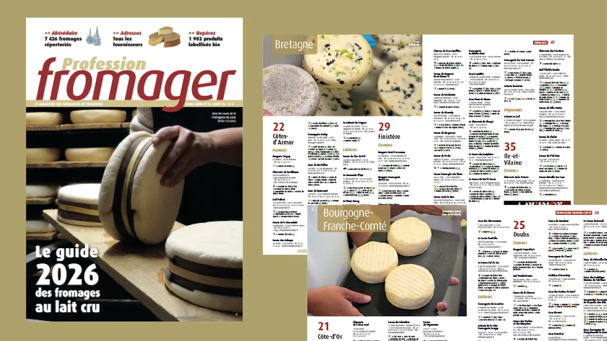 Le « Guide 2026 des fromages au lait cru » est disponible